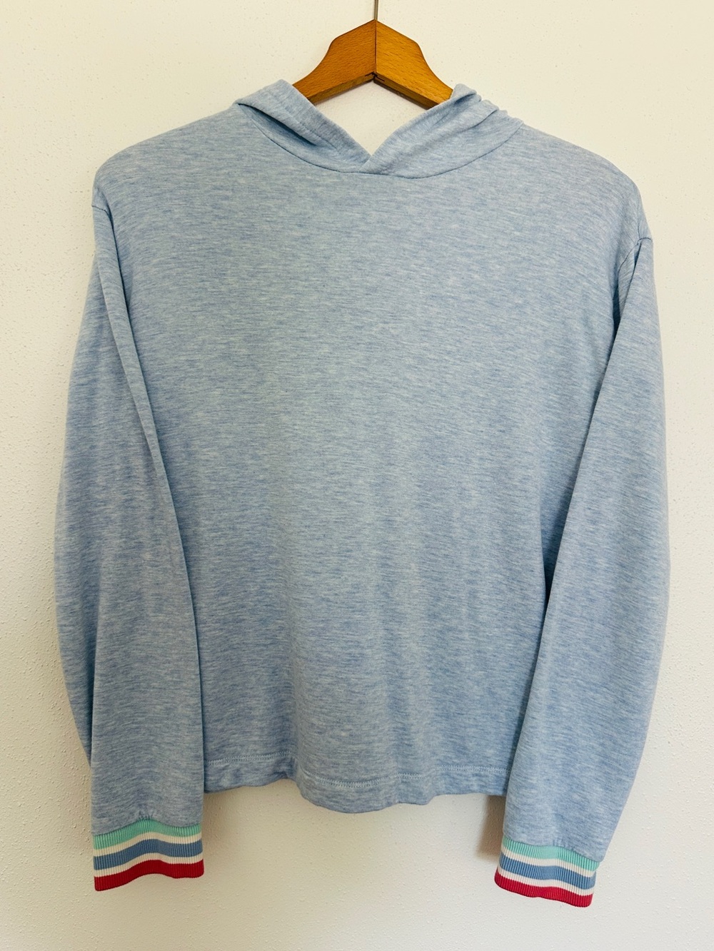 Vineyard Vines Dreamcloth Stripe Cuff Hoodie Blue Size 16